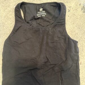 Woolly Crop top/built in bra tank sz M